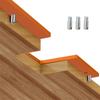 No Handle Slotting Mold Woodworking Invisible Embedded Handle Slotting Template Cabinet Door R20/R25 Arc Angle Cutting Template