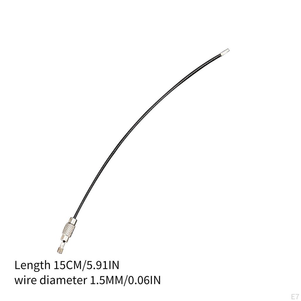 Colored Wire Keychain Cable 6in Stainless Steel Outdoor for Keys Key Fobs Carabiner Keepers Jewelry