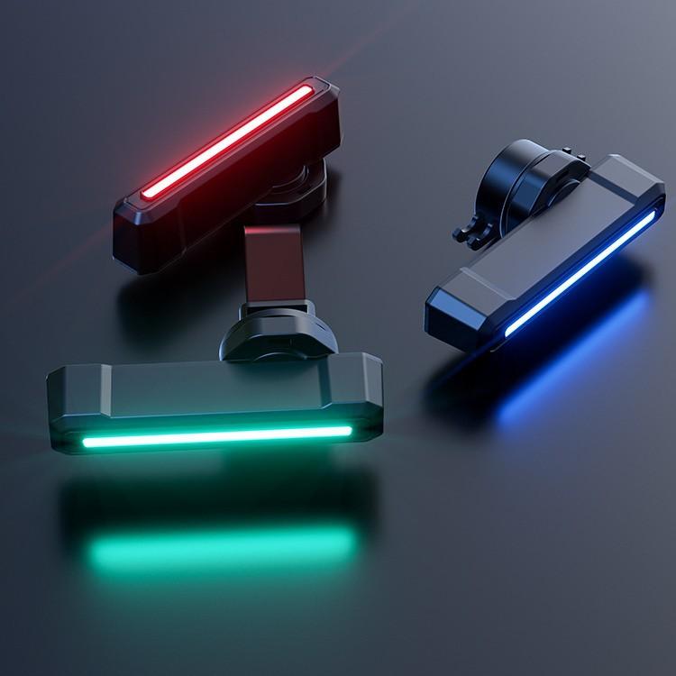 Colorful Flowing Tail Light Brake-Sensing Vibration-Sensing Functions Bike Seatpost/Seat Clamp-Mounted Rear Light CD-Q14 China