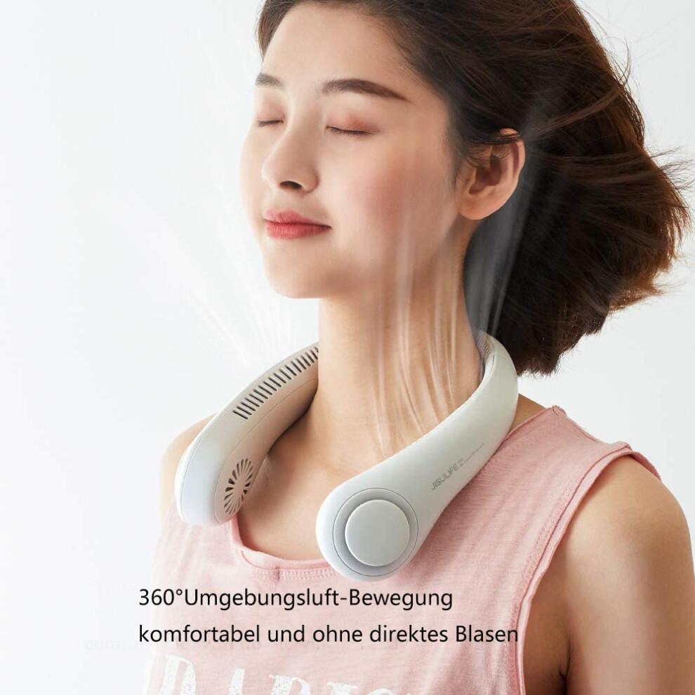 Portable Neck Fan: 360 Cooling Bladeless Turbo Fan Blades, 4000mAh USB Rechargeable For Versatile Use, All-Day Comfort In Outdoor Activities And