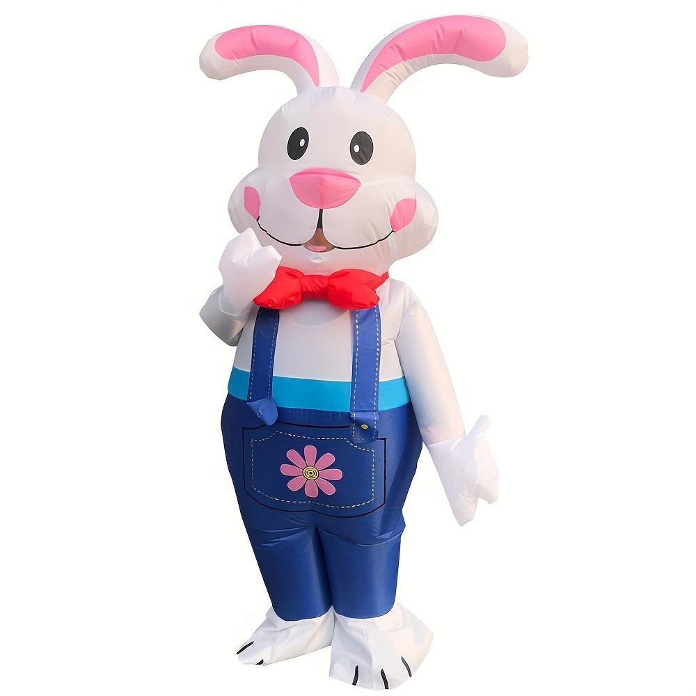 Inflatable Costume of The Easter Bunny, Halloween, Carnival Ball, Festive Party Attire, Birthday Party Outfit, Walking Puppet Inflatable Costume