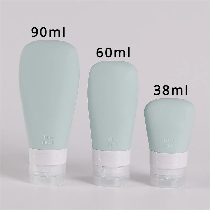 1 Stück Leere Silikon Reiseverpackungsflasche Kosmetikabfüllung für Lotion Shampoo Badebehälter