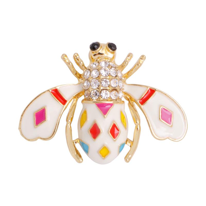 Брошь Насекомое Пчела, Жемчуг Анти-свет Алмазная Капля Корсаж, Алмазный Стразовый Зажим Аксессуары для Кардигана
