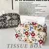Embroidery Tissue Cover Household Bedroom Living Room High-end Fabric Tissue Box Cotton and Linen Tissue Bag Desktop Paper Drawing