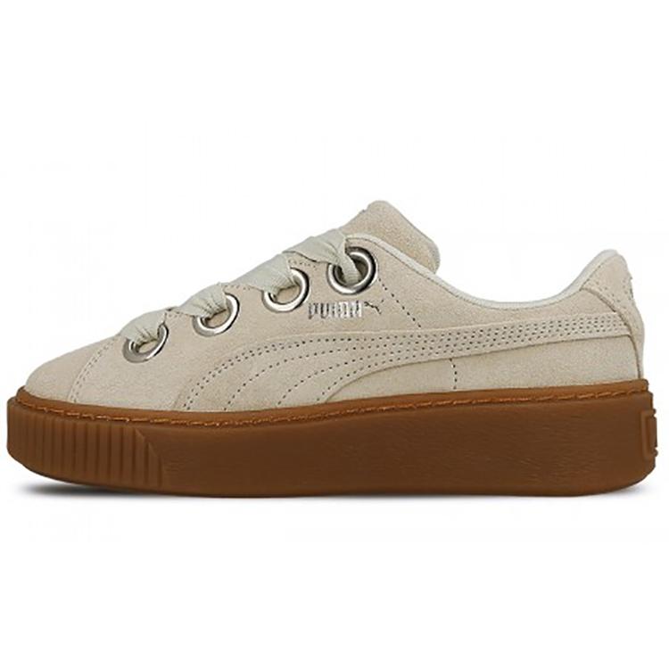 (WMNS) PUMA Platform Kiss Suede White Women s 366461-02 EU 38