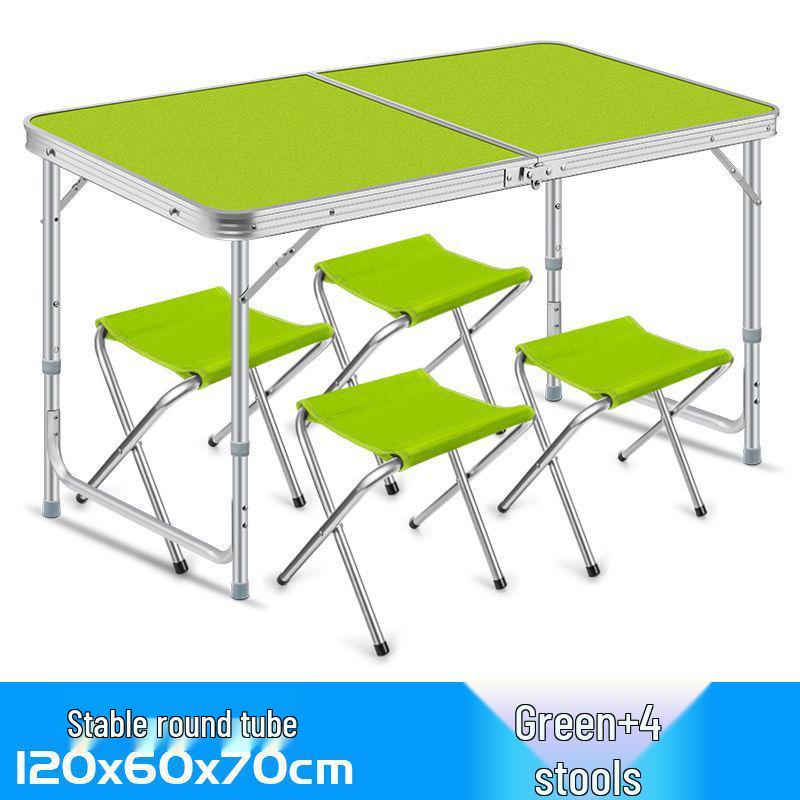 Portable Outdoor Folding Table & Chairs for Street Vendors and Camping