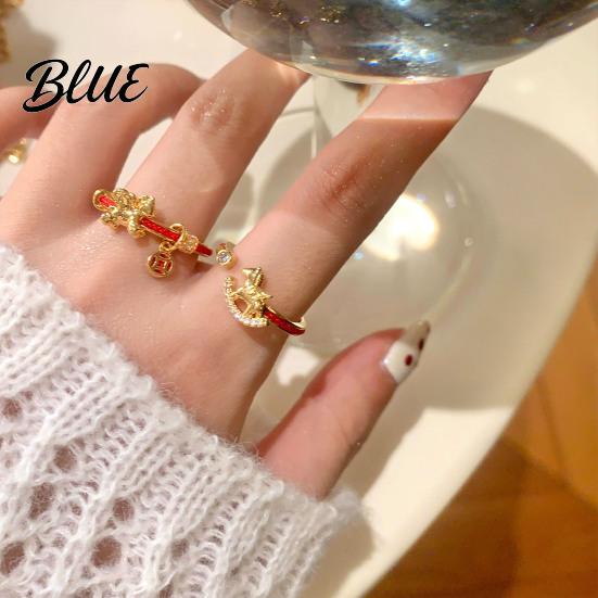 Unique Design Ring Women Horse Decor Opening Adjustable Finger Special