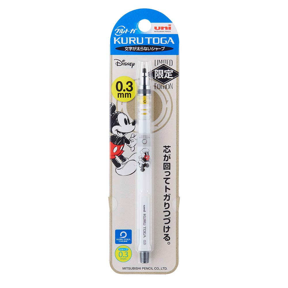 Mitsubishi Pencil Kuru Toga Standard Model Disney Mickey Look