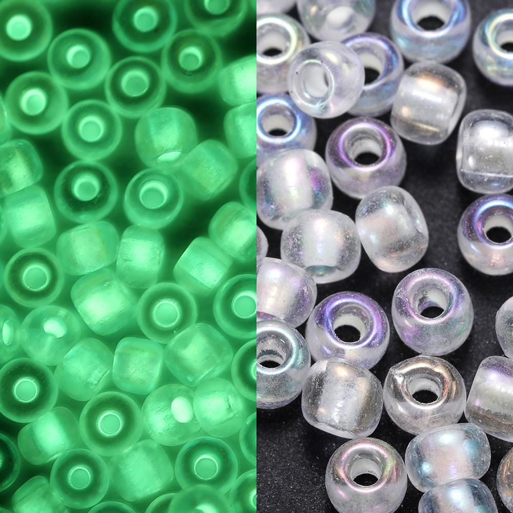 600Pcs/Lot 3mm Colorful Luminous Beads Glass Seed Loose Spacer Beads for DIY Earrings Necklace Bracelet Jewelry Accessories
