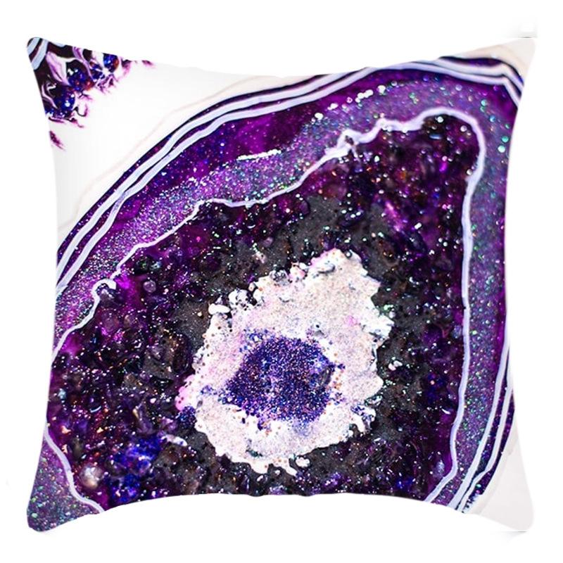 

A New Purple, Simple, Short Plush Linen Peach Skin Velvet Throw Pillow Cover 45*45cm