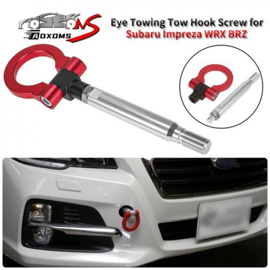 JDM Track Racing Tow Hook Trailer For 2013-2022 Subaru WRX STI BRZ Impreza Red