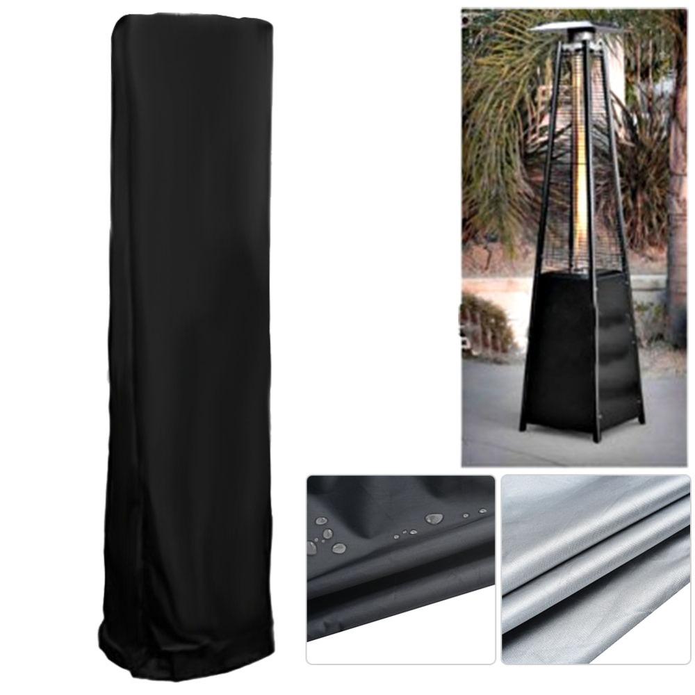 210D Oxford Cloth Heater Cover Dust Proof Cover Black Outdoor Heater Cover  Standup Heater