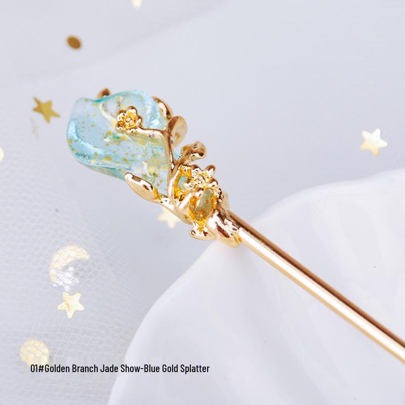 

Винтажная заколка для волос в виде волшебной палочки: Эфирное украшение для волос для традиционной одежды