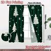 2pcs,Curtains Christmas Trees Snowflakes_b (3) Modern Print Curtains Polyester Easy Install Curtains Outdoor Decorations Ldeal