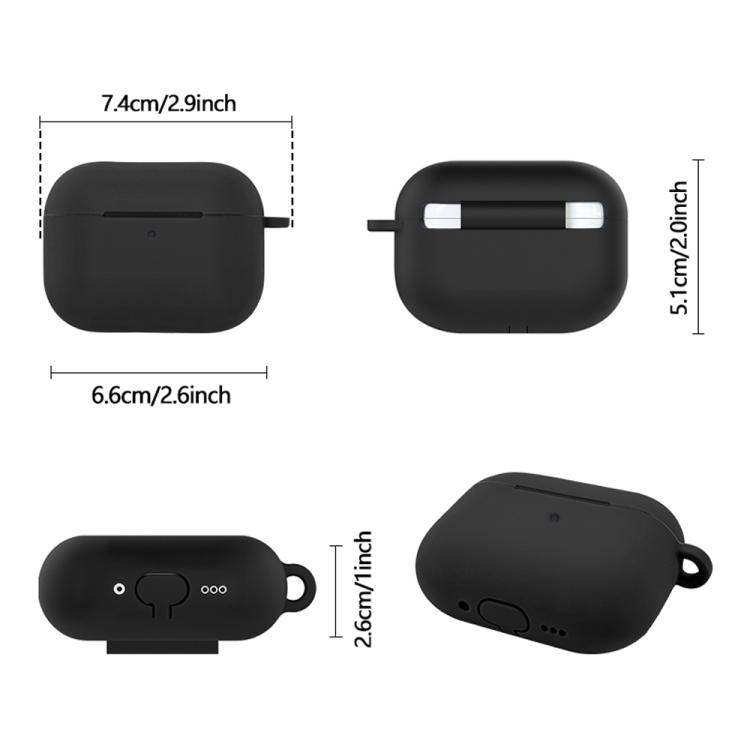 For AirPods Pro 3 XDcase 2.5mm Thick Silicone Earbud Protective Case with Hook