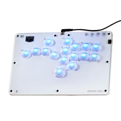 Hebelloser Akekon-Controller, hebelloser Akekon, CosmoxGaming Thin Low Pro, 16-Tasten-Kampfspiel-Controller, kniestabil, ohne Verzögerung, R16 für PC