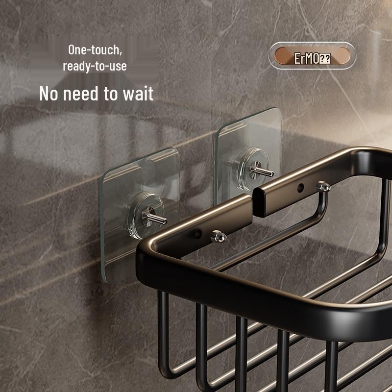 Ermo Punch-Free Bathroom Storage Rack and Toilet Paper Holder