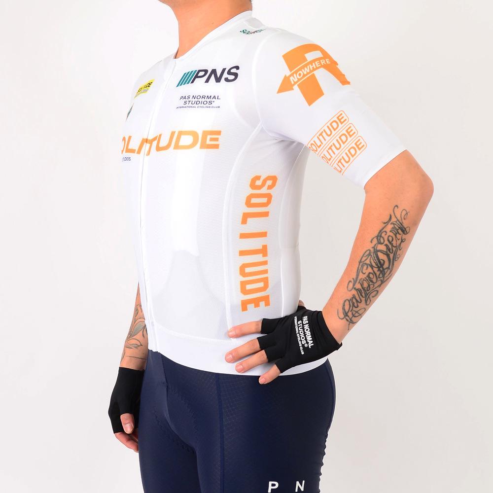 Maillot de cyclisme haute élasticité PNS Elite pour hommes et femmes - Manches courtes pour cyclisme sur route professionnel