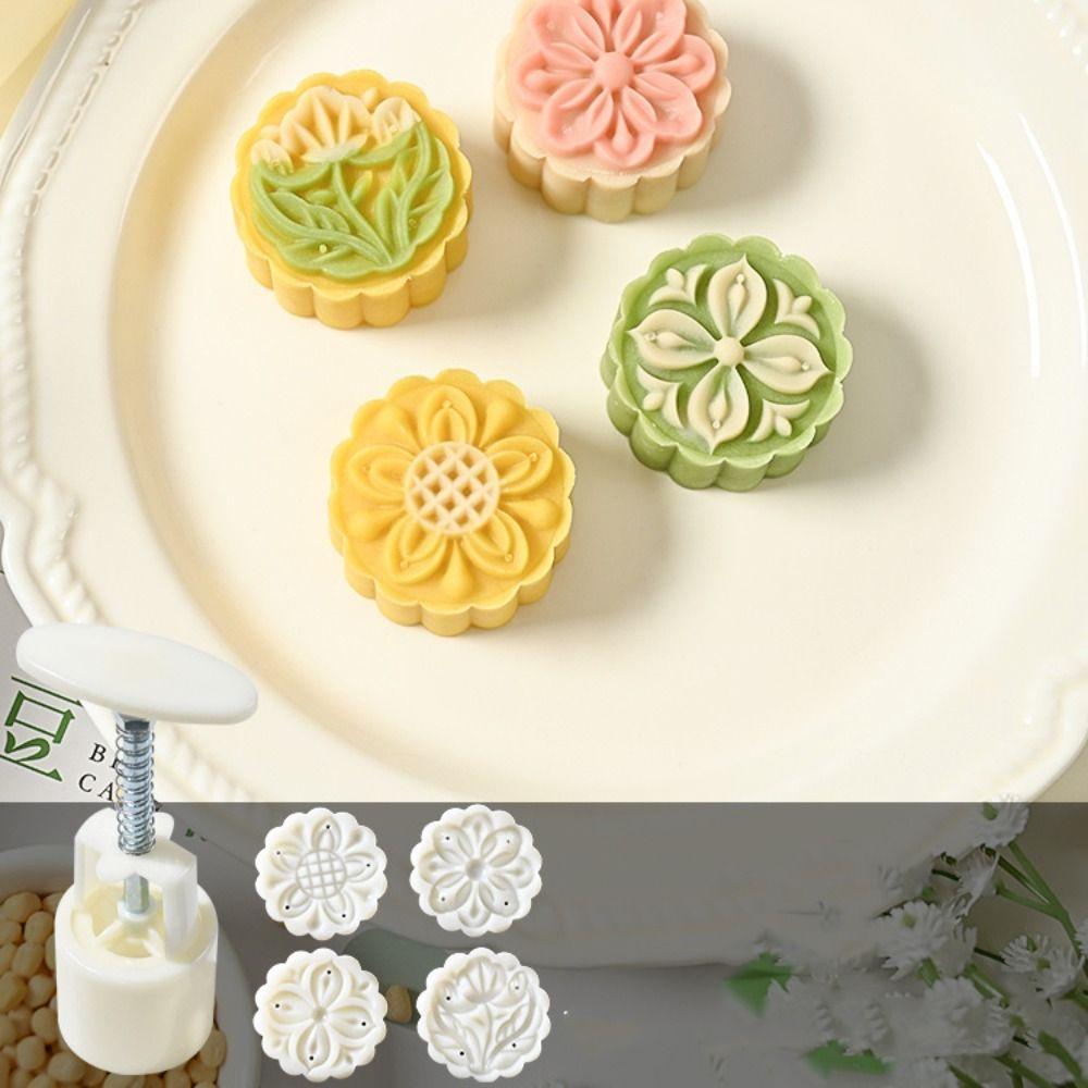 

Форма для печенья ручной работы DIY 1 форма и 2/4 штампа Форма для лунного пирога Форма для лунного пирога Десерт C