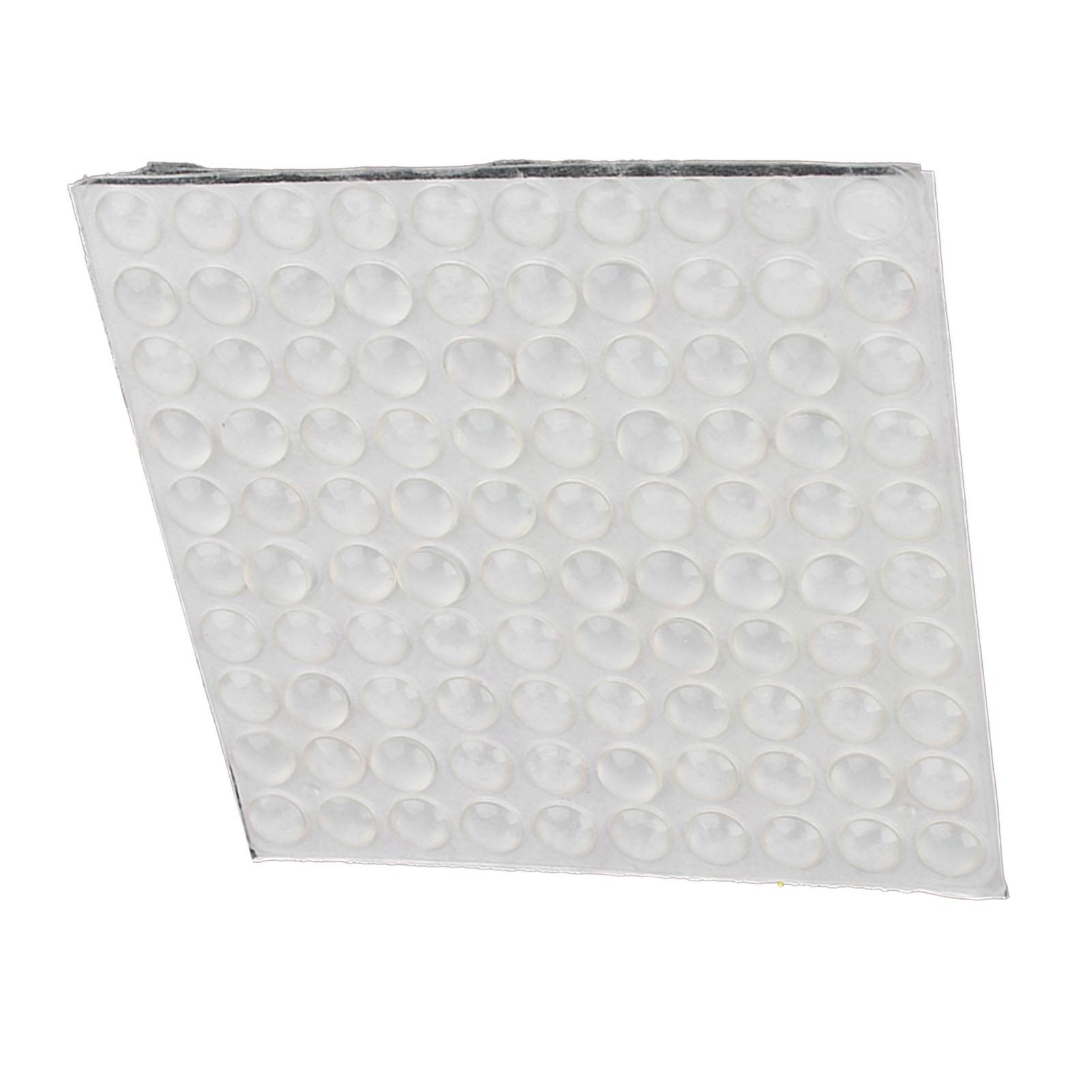 

100Pcs Self Adhesive Silicone Feet Semicircle Bumpers Door Furniture Pad 8x2.5mm