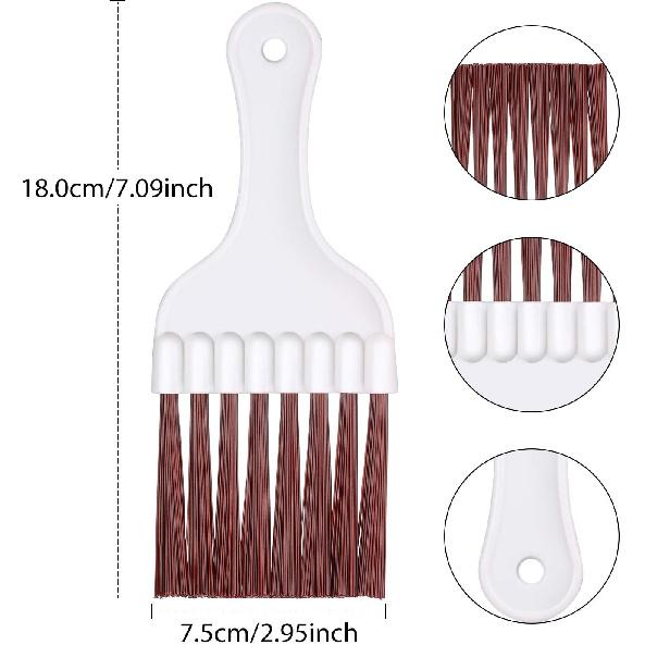 4 Pieces Air Conditioner Condenser Fin Cleaning Brush Coil Condenser Brush Fin Comb Stainless Steel Air Refrigerator Cleaner, 3 Styles