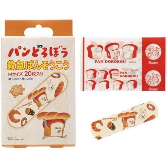 Skater First Aid Band-Aid Pan Dorobou M Size 20 Sheets Made Japan QQB1-A
