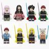 Demon Tanjiro Slayer Minifigures Nezuko Building Block Puzzle Toy Kids Gifts