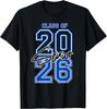 Class of 2026 Senior Gift  Happy 2026 Graduation TShirt Simple Letters Style Regular Short Sleeve Unisex Allmatch Shirts