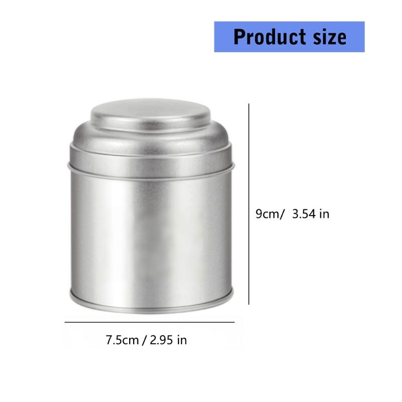 Teas Storage Jar Metal Teas Canister Organizers Box Can Loose Teas Container Storage Gift Box Empty Candy Jars Enduring