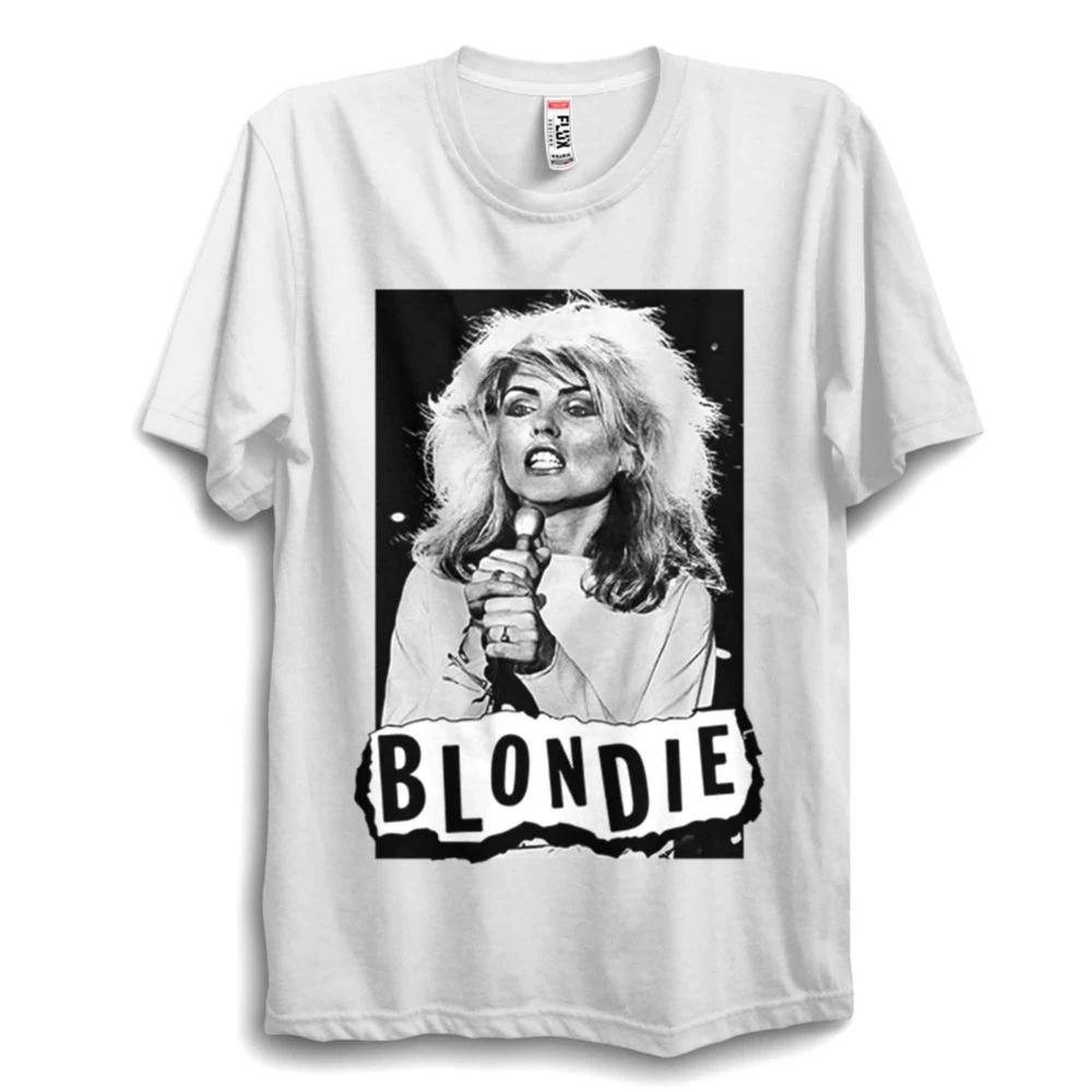Blondy Top Ladies Punk Rock Concert Tee Debbie Harry 1977 Band T Shirt S3XL S