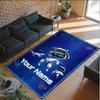 Personalized Crystal Velvet Carpet Custom Name Text,Astro Bot Anti Slip Area Rug For Home Decoration