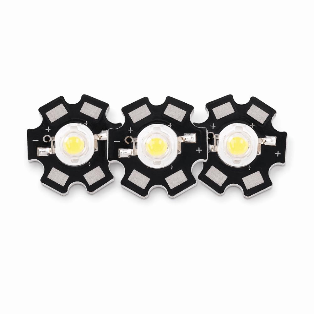 25PCS Aluminum Base LED Chip 3V LED Lamp Chip Durable LED Bead Bulb Lamp