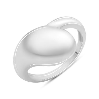 Silver Ring Without Stones, Product Weight 3.23 Gr (2185772)