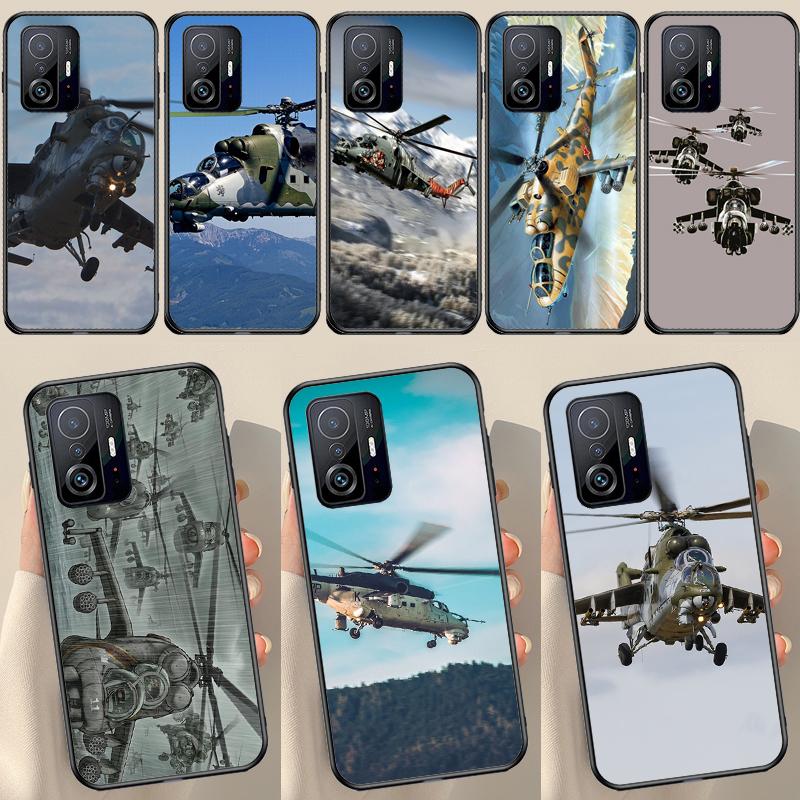 

Mil Mi 24 Hind Helicopter For POCO X5 X3 F5 Pro X4 F4 GT M5s C40 F3 Case For Xiaomi 13 Lite 12 11T 12T Pro 12X Cover