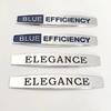 1Pair 3D Metal Car Front Side Fender Emblem Badge Decal Accessories For Blue Efficiency Mercedes W204 C200 E200 Elegance Sticker