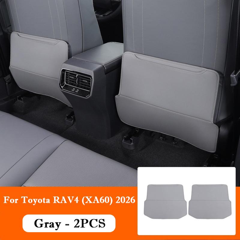 For Toyota RAV4 XA60 Wildlander Suzuki Across 2026 Leather Car Seat Back Kick Protector Rear Armrest Anti Kick Protector Pad
