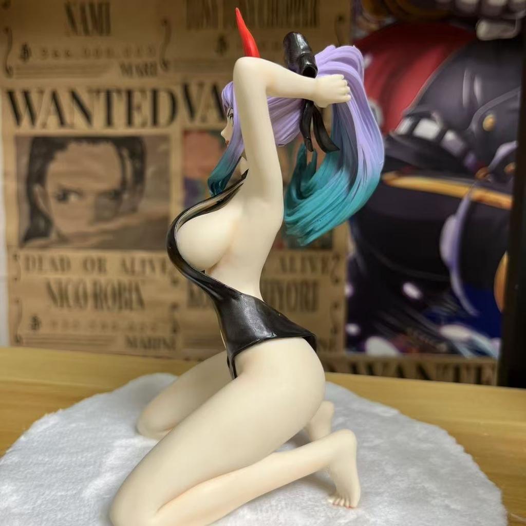 Anime One Piece 17cm Kneeling Position Sexy Swimsuit Yamato Girl Figure Model Gk Statue Collection Decoration Toys Gifts