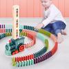 1 Set Kids Games Domino Train Mexican Stacking Game Electric Trains Building Toy Boys Girls Party Favors