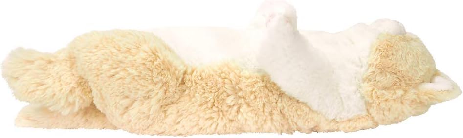 Sonne Zitrone Schoß Runde 20 x x Plüschkatze, Creme, Schlafen, 13,3 40cm, Tier, P-6472