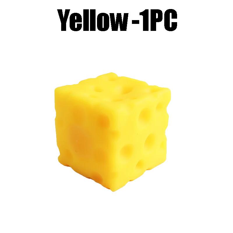 

Cheese Novelty Squeeze Toy Soft Rubber Bouncing Sensory Fidget For Anxiety Relief Focus Training Relaxation Fun Cheese Shape (As shown-27141)-