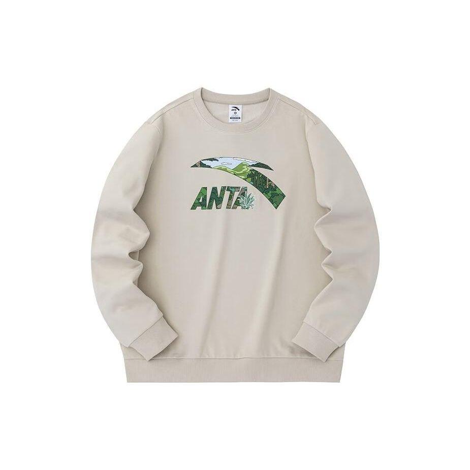 

Anta Lifestyle Series Letter Logo Printed Casual Pullover Hoody Unisex Hoody Light-Smoke-Gray 972338723-6 XL