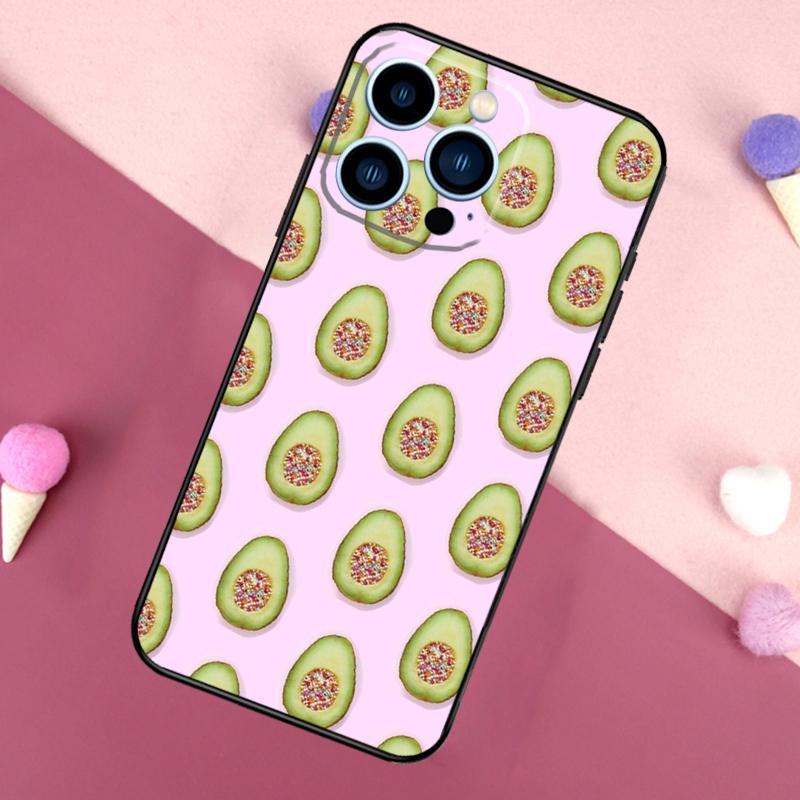 

Cute Avocado Collage Case For iPhone 16 15 Pro Max 11 12 13 Mini 14 15 Pro Max 16 Plus XR 16e Phone Back Cover iPhone 15 Pro