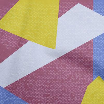 Baumwoll-Flex Dunkelmagenta Stoff Geometrisch Abstrakt Zufällige Formen Nähhandwerksprojekte Stoffdrucke pro Yard 40 Zoll