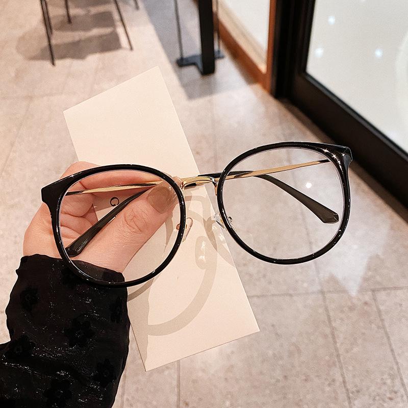 Vintage Retro Glasses Frame For Women Round Shape Anti Blue Light Eyeglass Frames Women High Quality Women'S Glasses