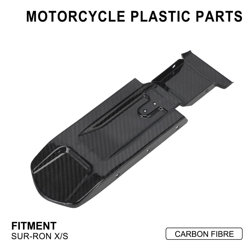 Funparts Carbon Fiber Rear Fender Inner Panel for Sur-Ron X/S Electric Motorcycle