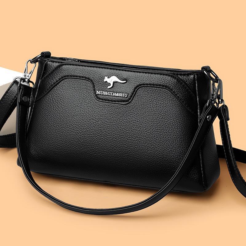PU Middle-aged Mother Bag Women's Shoulder Crossbody Small Square Bag