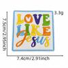 10pcs Embroidery Faith Text Patches Iron On God Jesus Emblem DIY Clothing Stripe Appliques Sewing Wappen Wholesale Cheap