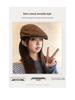 Women's Retro Newsboy Cap: Stylish Autumn/Winter Hat with Large Fit, Face Slimming Design, 2025 Edition British Painter Beret