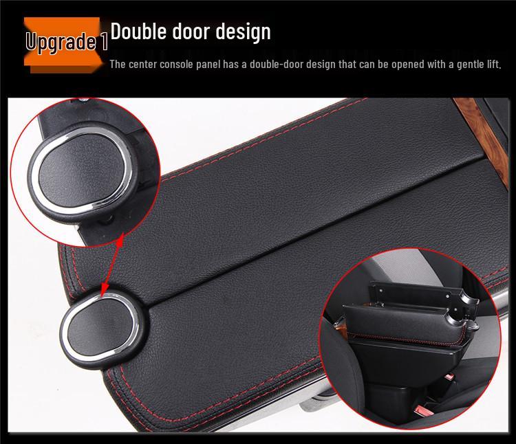 Compatible Armrest Box for Volkswagen New Santana, New Jetta, and Skoda Rapid Central Armrest 2018 Model.