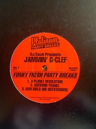 

12inch Record DJ EXCEL - Jammin G-Clef XL111 Platinum Party Rap & Hip-Hop/R&B Used